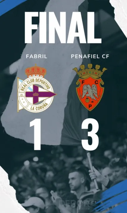 ¡El Fabril cae ante el "nuevo juguete" de Escotet! Derrota en casa frente al Penafiel portugués (1-3) | VIDEO