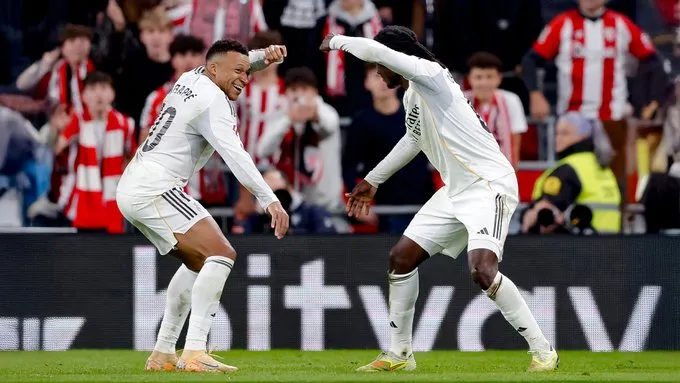 Mbappé desata la tormenta blanca en San Mamés: exhibición y golpe de autoridad del Real Madrid (0-3) ⚡️🤍