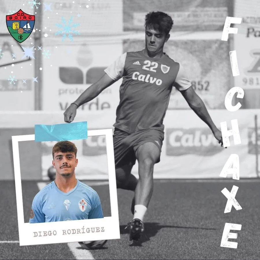 El CD Boiro refuerza la zaga con la incorporación del central Diego Rodríguez