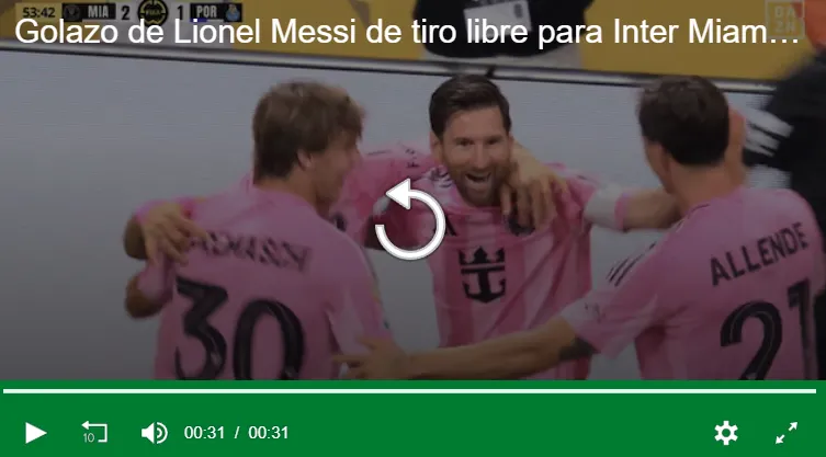 🔥 ¡MESSI EN MODO LEYENDA! Tiro libre mágico y golazo para el 2-1 ante Porto😱⚽ VIDEO