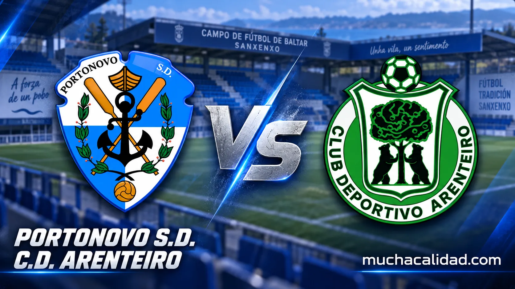 Portonovo vs Arenteiro: horario, dónde ver y claves del partido de Tercera Federación