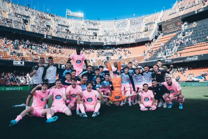 El Celta se rebela en Mestalla y enciende la mecha europea con una remontada de carácter