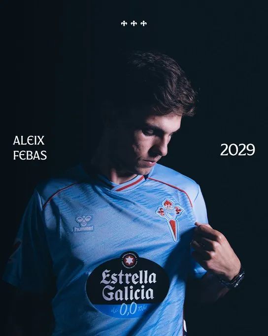 Aleix Febas ya es del Celta: primer fichaje celeste, gratis y contrato hasta 2029