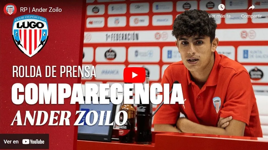 Anader Zoilo confía en el CD Lugo: "Seguimos con la misma ambición para crecer y mejorar cada jornada"