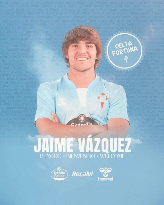 OFICIAL | Jaime Vázquez aterriza en Vigo: cesión con opción de compra para el Celta Fortuna