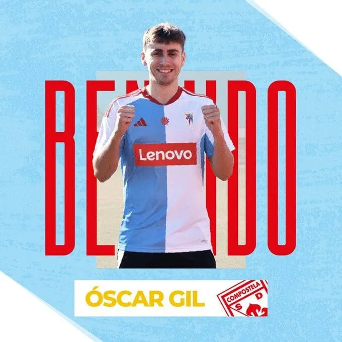 Óscar Gil, nueva apuesta de la SD Compostela para la temporada 2024/25