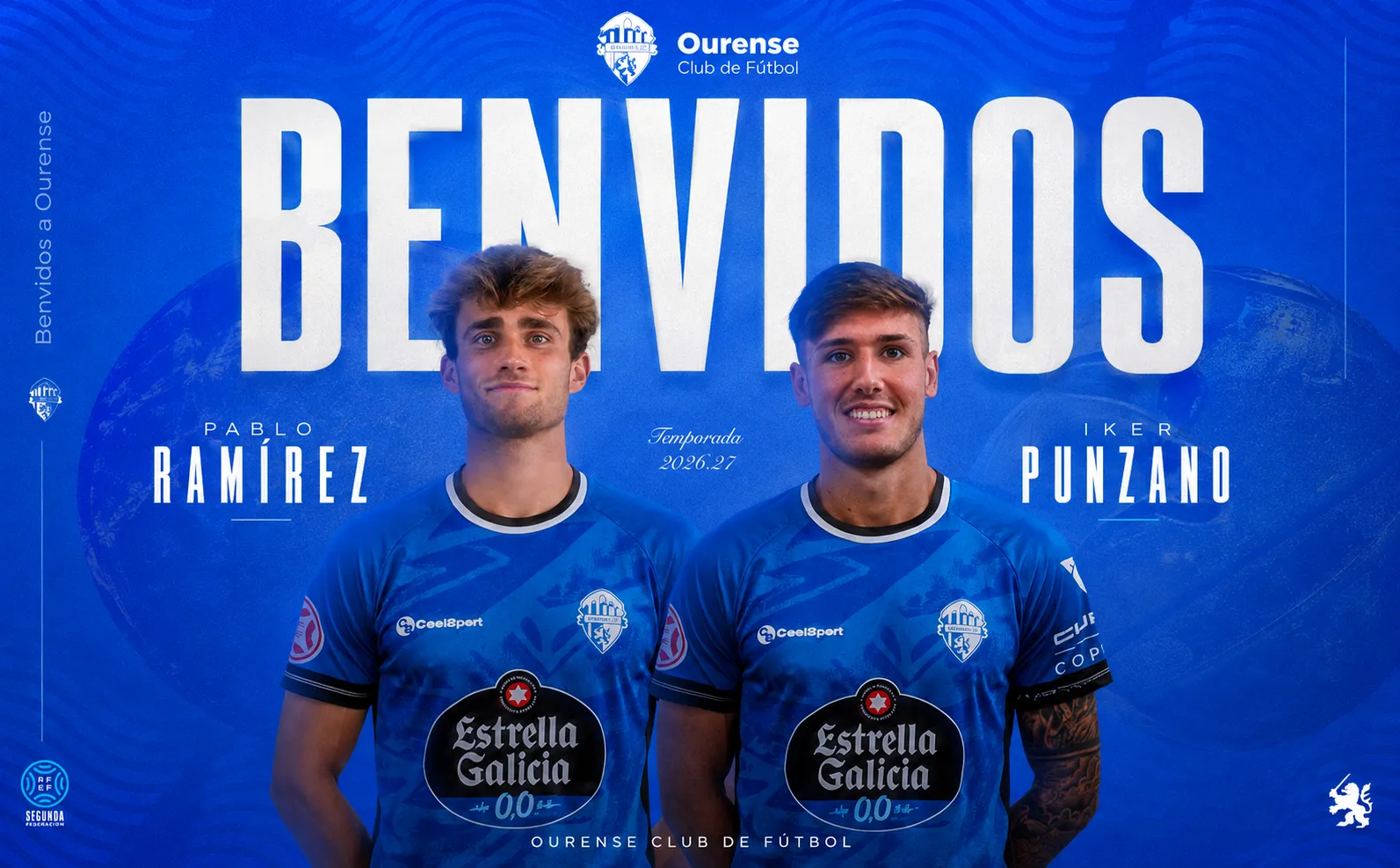 El Ourense CF da otro acelerón al mercado con dos refuerzos de una tacada