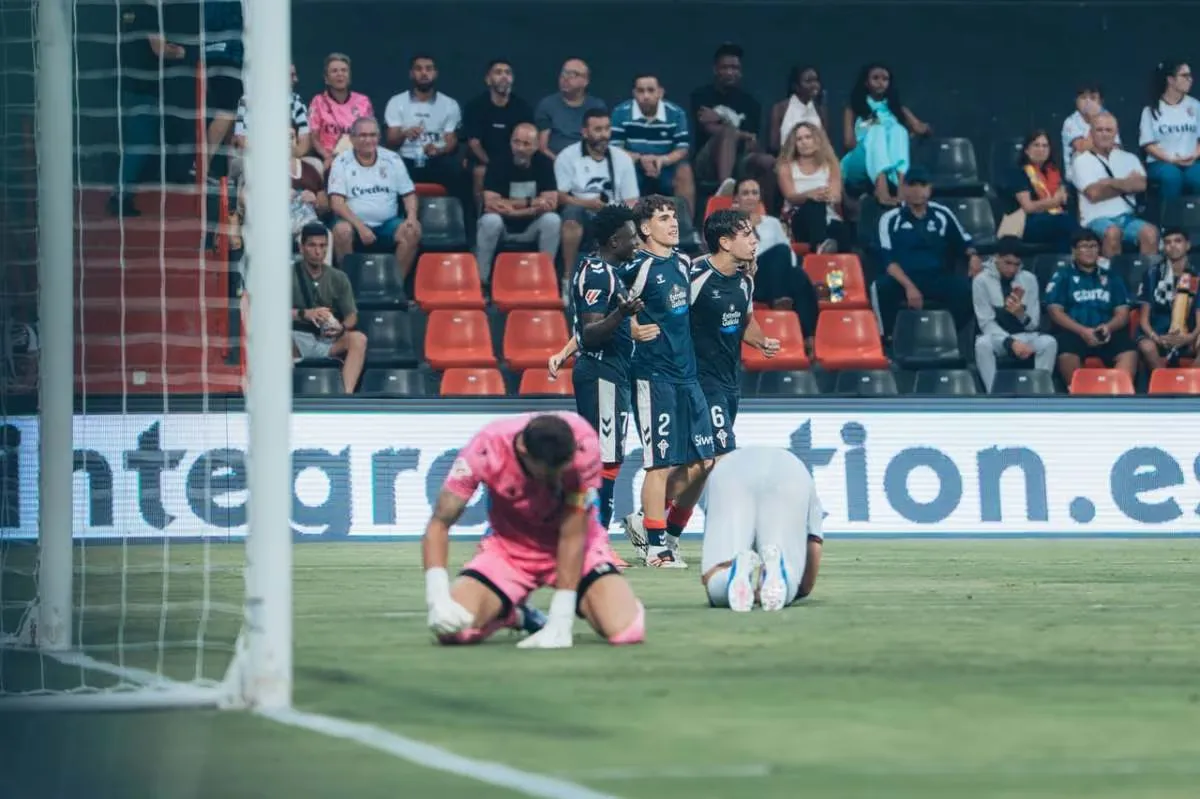 El Celta Fortuna aprende a sufrir y golpea en Ceuta