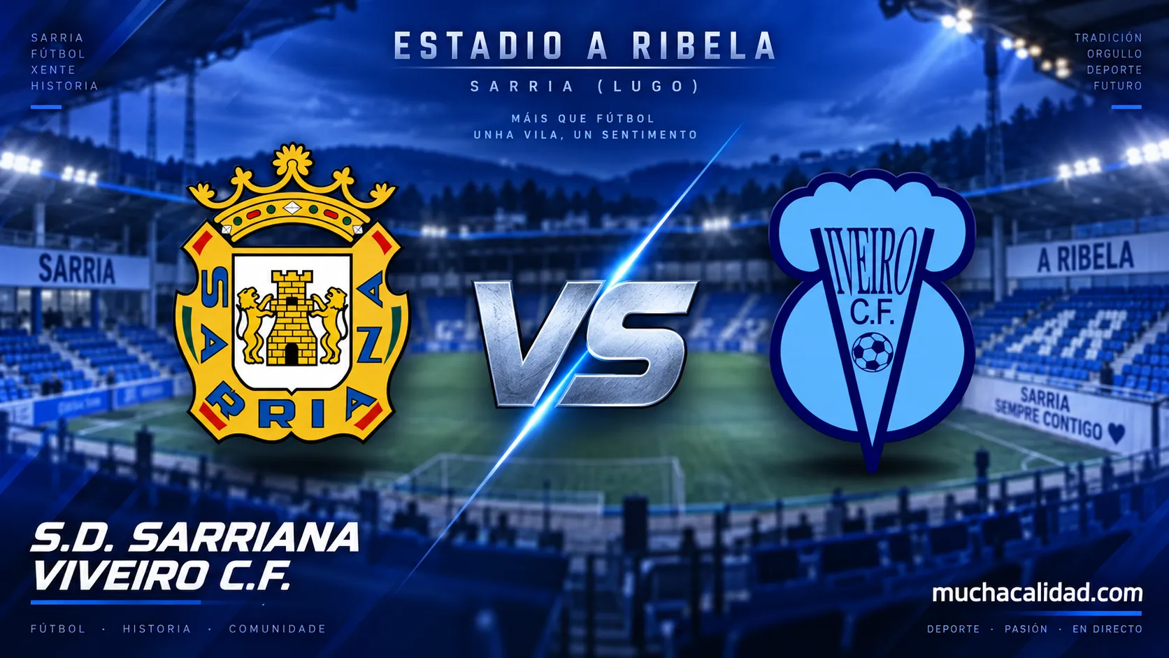 Sarriana vs Viveiro: horario, dónde ver y claves del derbi lucense