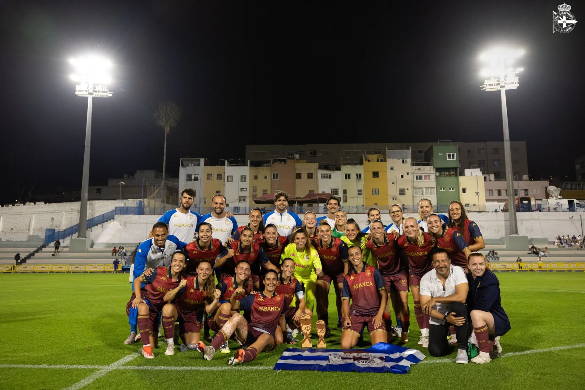 🔵⚪ Exhibición coruñesa: el Deportivo Abanca arrasa al Costa Adeje en el Trofeo Teide (0-4)