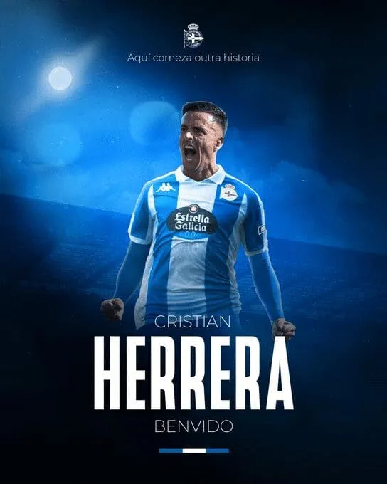 En el apertitivo del derbi ante el Racing de Ferrol, Cristian Herrera se une al Dépor para la temporada 2024-25