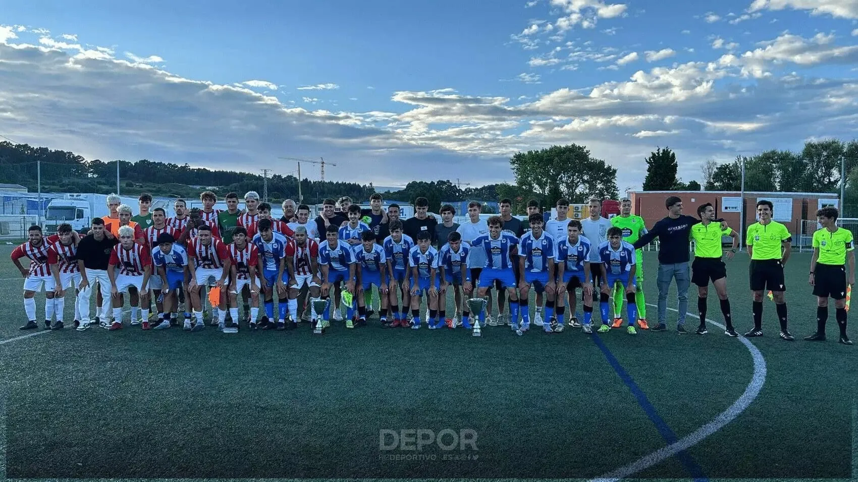El Fabril brilla en el Memorial Lisardo Campos con una contundente victoria 0-3 sobre el Arteixo