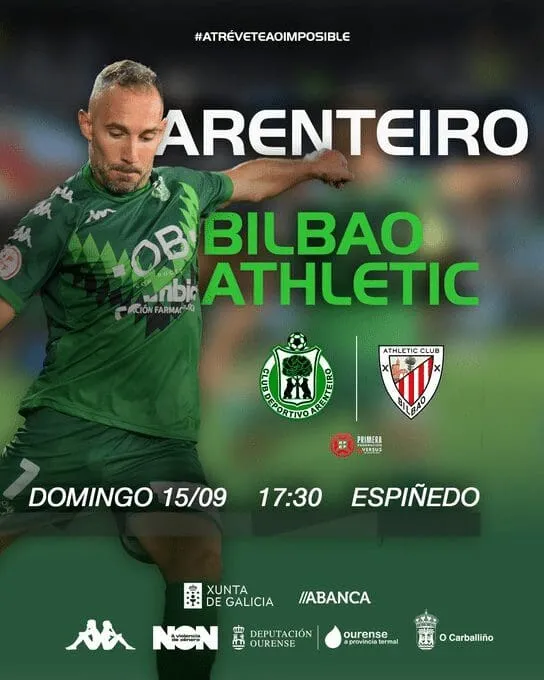 El Arenteiro busca su primera victoria frente a un peligroso Bilbao Athletic