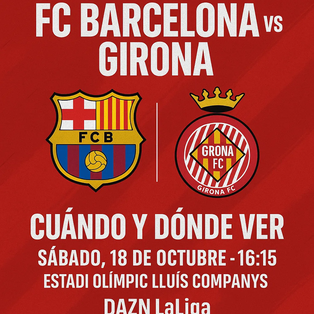 📺 FC BARCELONA vs GIRONA: HORARIO, CANAL Y TODO LO QUE NECESITAS SABER DEL DERBI CATALÁN 🔥