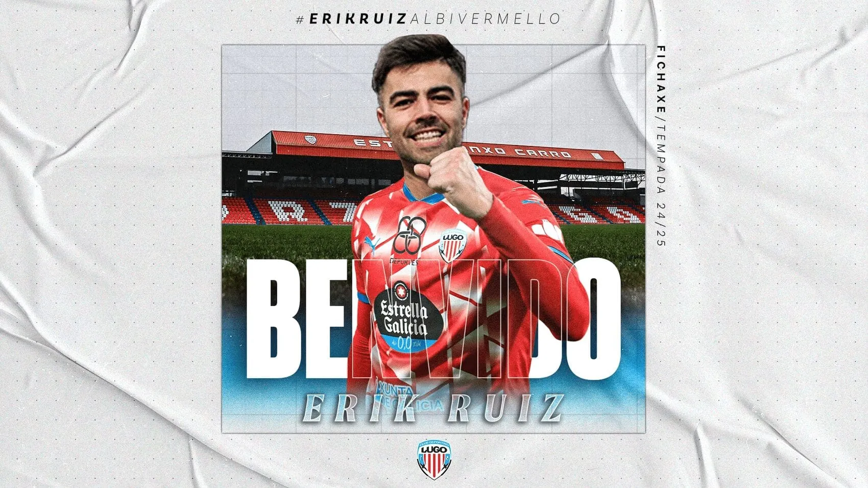 Erik Ruiz se une al CD Lugo como nuevo refuerzo para la temporada 2024-25 (VIDEO)