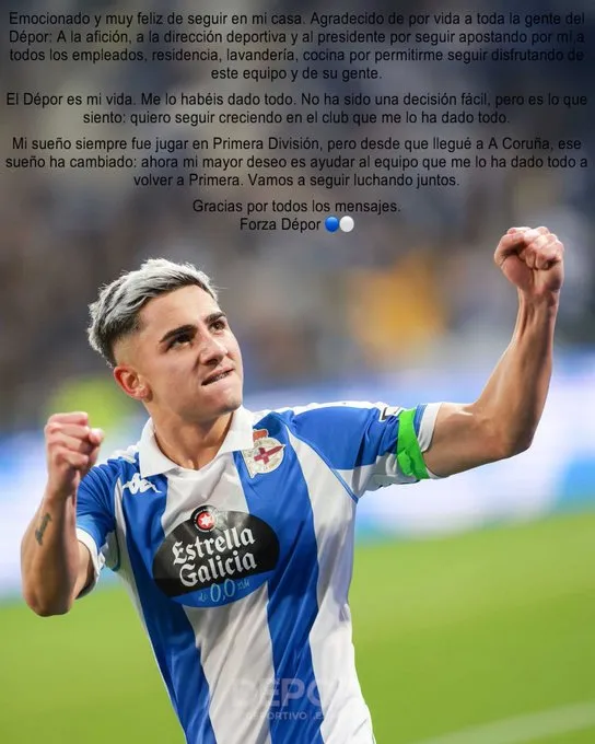 💥 Yeremay lo tenía todo para irse... pero eligió quedarse con el Dépor ❤️