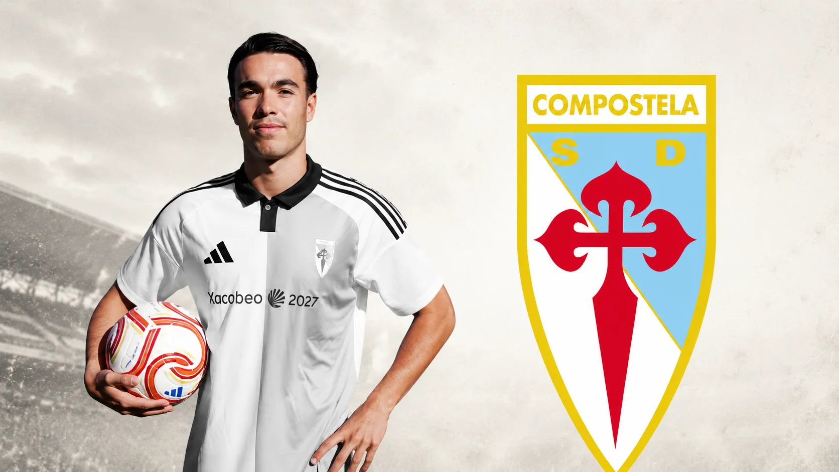 La SD Compostela incorpora el gol de Dani González a su medular