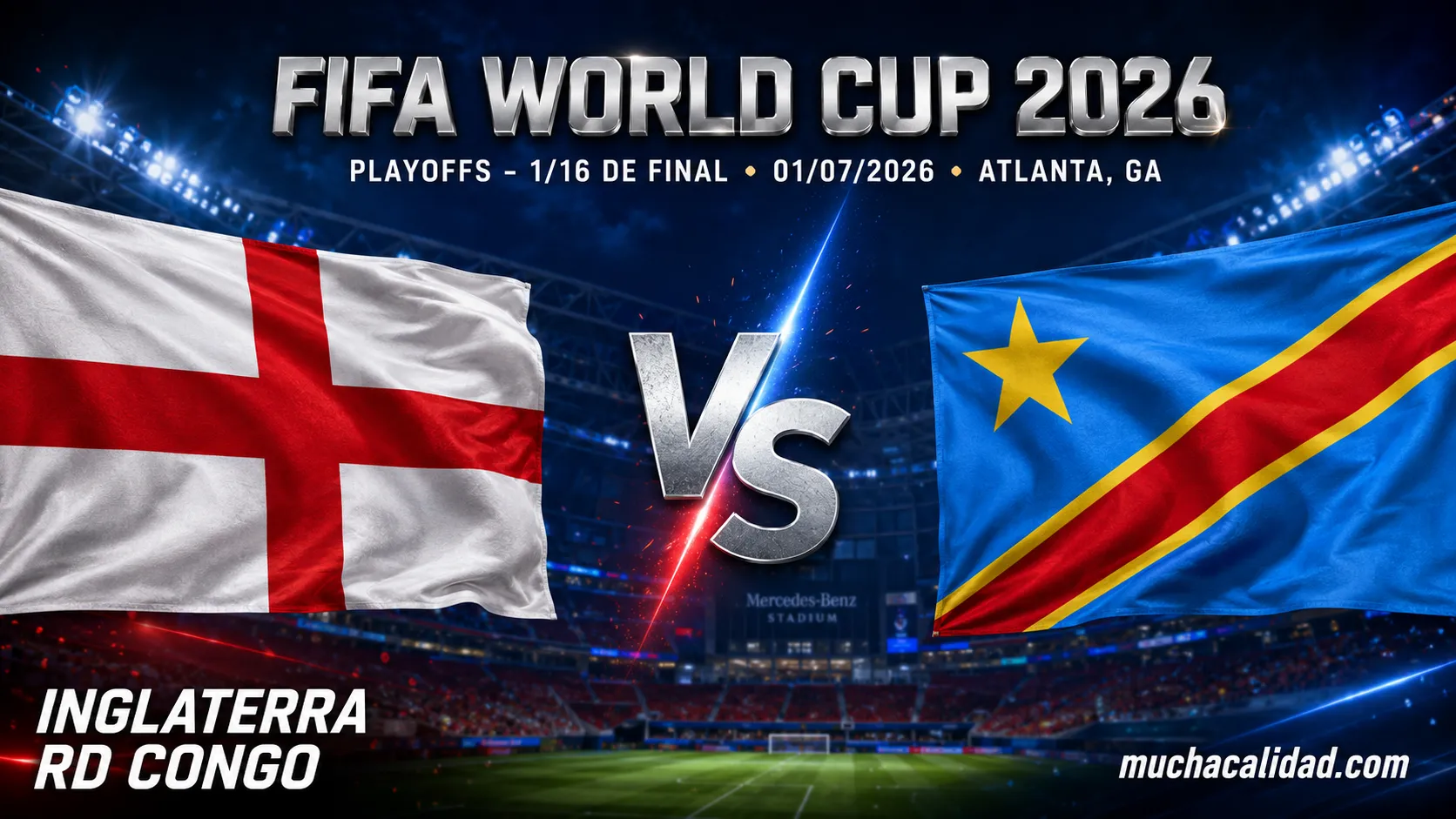 Inglaterra vs RD Congo: alineaciones probables, horario y pronóstico del Mundial 2026