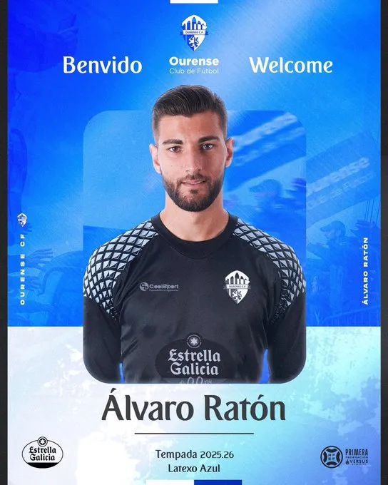 🔵 ¡Regresa el Hijo Pródigo! Álvaro Ratón vuelve a casa para liderar el nuevo proyecto del Ourense CF 🧤💥