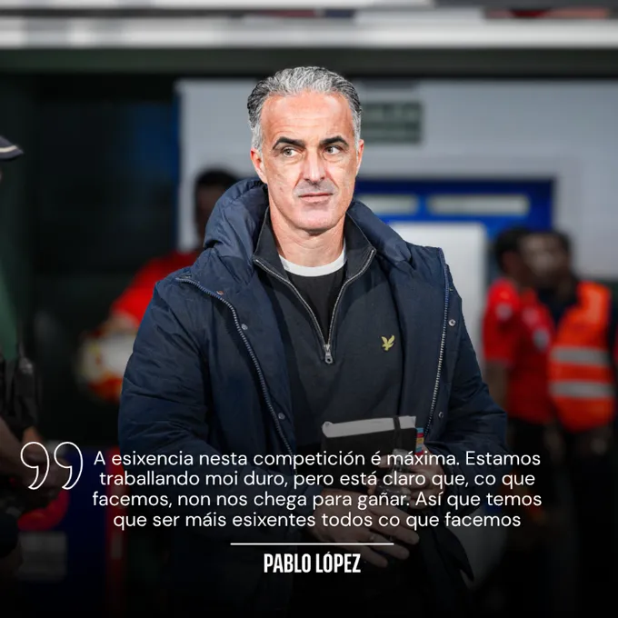 ⚽ “Tenemos que dar mucho más si queremos ganar”: Pablo López lanza un mensaje directo antes de visitar Tajonar 💬