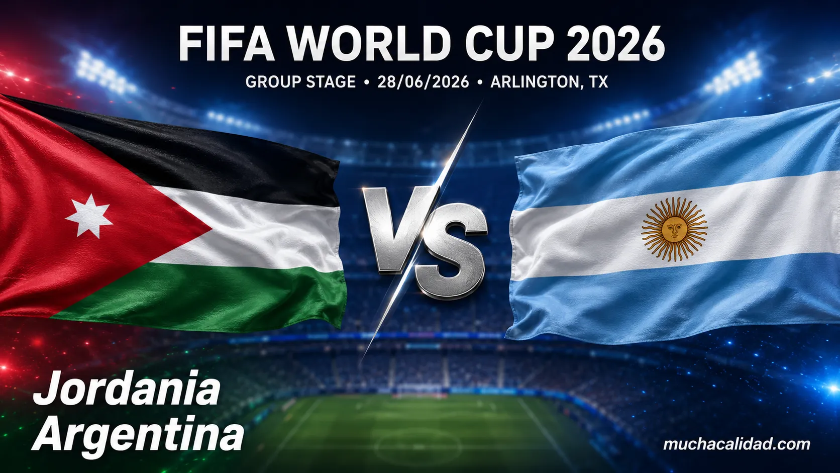 Jordania vs Argentina: alineaciones probables, horario y pronóstico del Mundial 2026