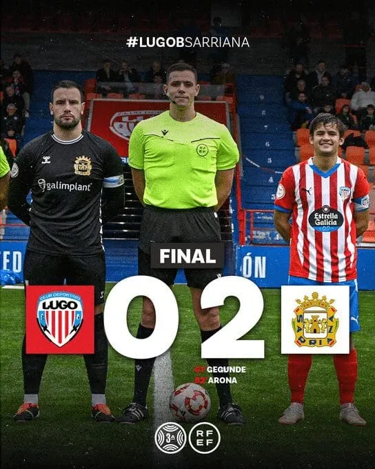 La Sarriana conquista el Anxo Carro y sigue en lo alto de la tabla (0-2)