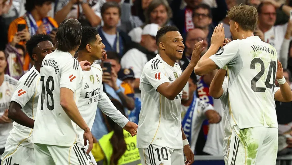 ⚪💥 ¡Madrid manda! Mbappé y Bellingham encienden el Bernabéu y el Clásico se tiñe de blanco 💥🔵