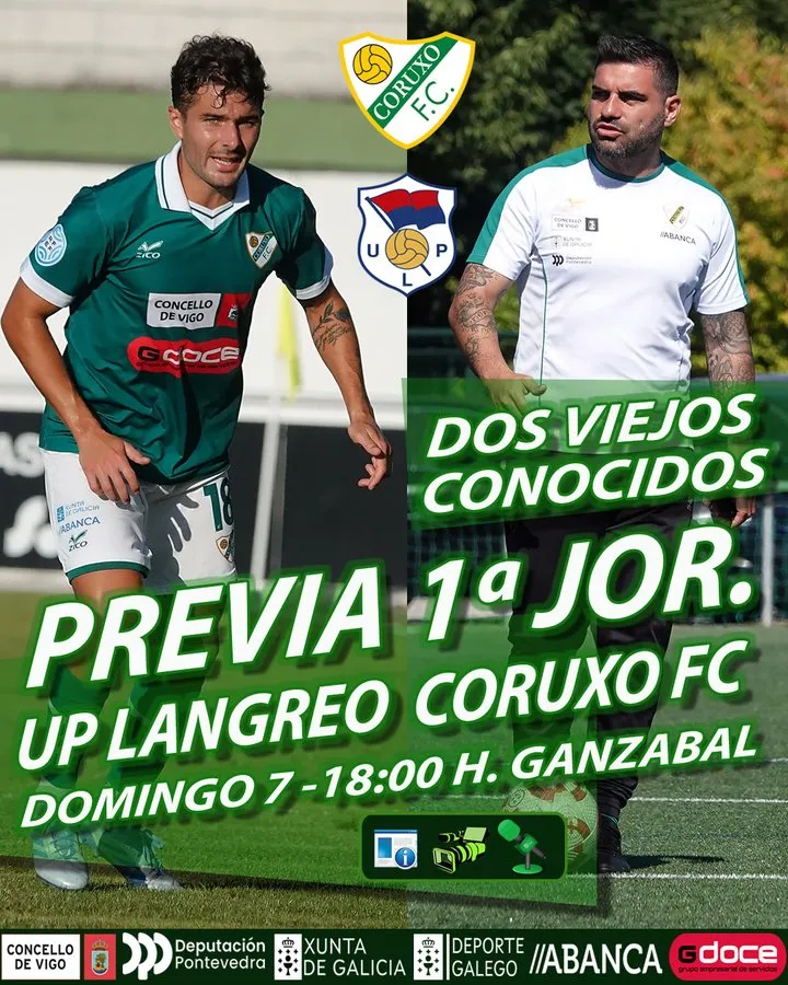 🔥 UP Langreo – Coruxo FC: estreno de altura en Ganzábal