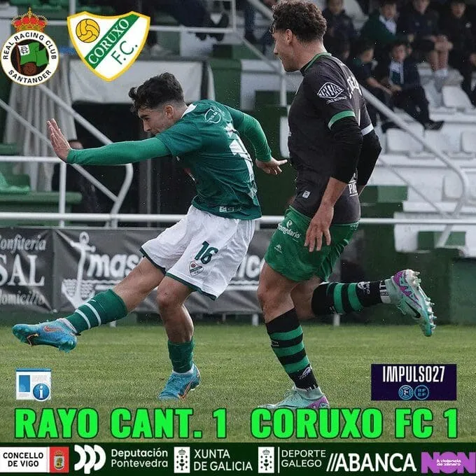 "El Coruxo, héroe del barro: Empate con sabor a victoria en Cantabria"