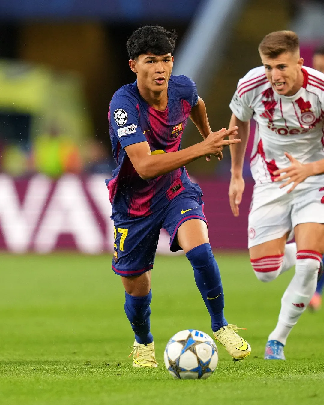 🌟 El niño gallego que conquistó la Champions: Dro Fernández debuta con el Barça ante el Olympiacos